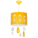 Lampa zwis dziecięcy 1pł Babuszki Yellow duży ALDEX 715G12/D